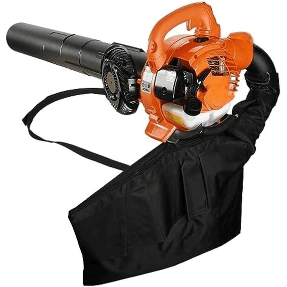 424CFM Gas Powered Leaf Blower, 2 Stroke Handheld Blowers Dual-Purpose (Blowing and Suction) Cleaner, Leaf Blower & Leaf Vacuum with Collection Bag for Cleaning Leaf Snow Orange$$Garden & Patio