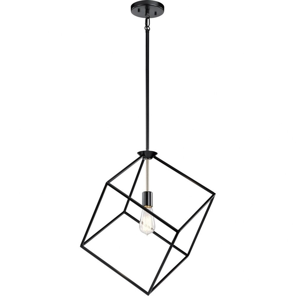 KICHLER Cartone 31.25" 8-Light Pendant - Olde Bronze Finish, Mixed Metal & Alabaster Glass