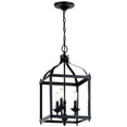 thumbnail image 1 of 42566BK Kichler Lighting Larkin - 3 light Cage Foyer - with Traditional inspirations - 22.25 inches tall by 12 inches wide-Black Finish, 1 of 9