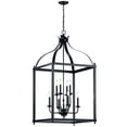 thumbnail image 1 of 42591BK Kichler Lighting Larkin - 8 light Foyer Chandelier - with Traditional inspirations - 47.75 inches tall by 24 inches wide-Black Finish, 1 of 6