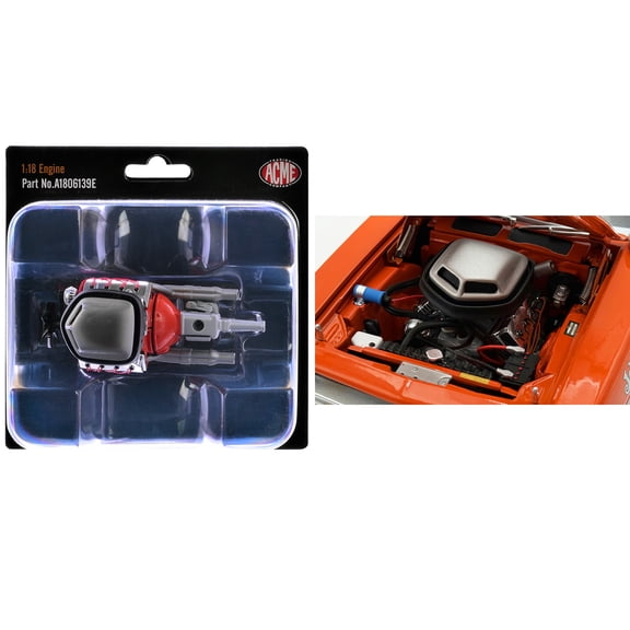 426 HEMI Engine and Transmission Replica from "1970 Plymouth HEMI Cuda" 1/18 Model by ACME