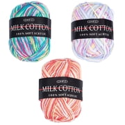 426 Yard 3 Colors 3-Ply Ice Yarns Picasso Rainbow Acrylic Knitting Wool Yarn Hand Crochet Thread Cotton Multi-Colored Weaving