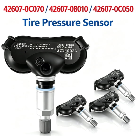 42607-0C070 TPMS Sensor, 315MHz Pre-Programmed Tire Pressure Sensors for Toyota Sequoia 2008-2017 Sienna 2007-2020 Tundra 2007-2017 TPMS Sensor Replace 42607-08010 42607-0C050 TPM170 4pcs