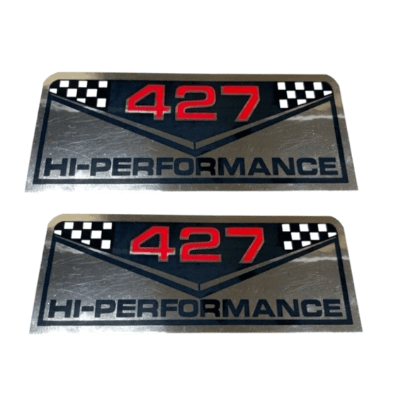 427 Hi-Performance Valve Cover Decal Set For Camaro Chevelle Nova Impala Bel Air