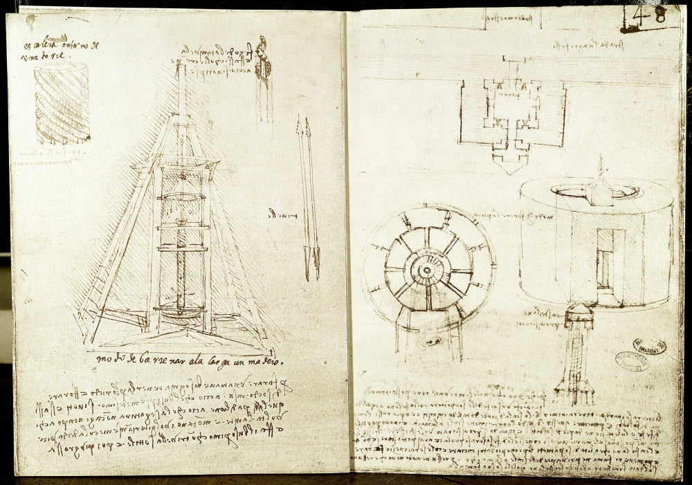4278  Leonardo Da Vinci (1452-1519) Italian School Canvas Art -  (24 x 18)