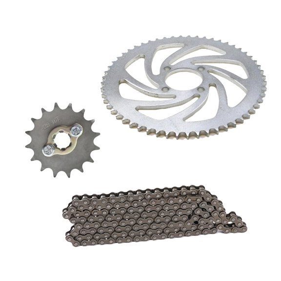 428 140 Links Chain with Dirt Pit Bike 56T Rear Chain Sprocket and Front Engine Sprocket Kit for 125cc 150cc 200cc Trail Pocket Monkey Bike Scooter Thumpstar Pitpro Sunl Taotao Braaap