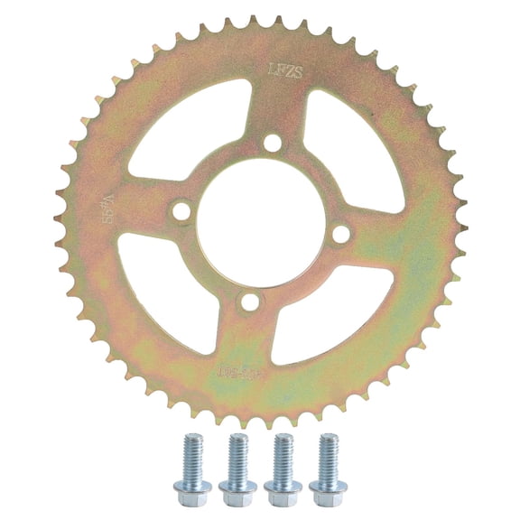428 50T Rear Chain Sprocket Rear Sprocket Cog Disk with 4 Bolts 63mm Inner Diameter for Go Kart ATV UTV Quad Buggy Dune Trike Drift Tricycle Offroad Motorcycle Dirt Pit Bike Trail Mini Bike