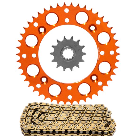 428 Pitch 14T 46 Tooth F+R O-Ring Chain Sprocket Kit for Husqvarna 85TC for 85SX Orange