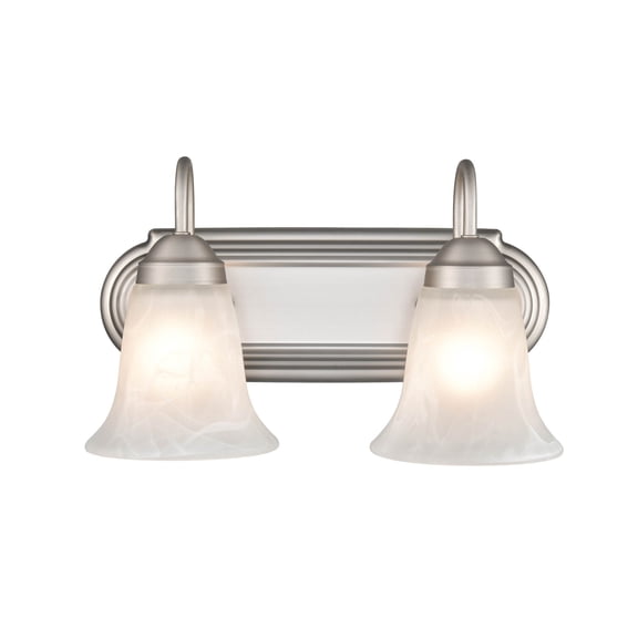 4282-SN Millennium Lighting 2 Light Bath Vanity-8.5 Inch Tall and 14 Inch Wide-Satin Nickel Finish