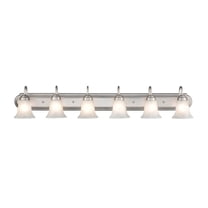 4286-SN Millennium Lighting 6 Light Bath Vanity-8.5 Inch Tall and 48 Inch Wide