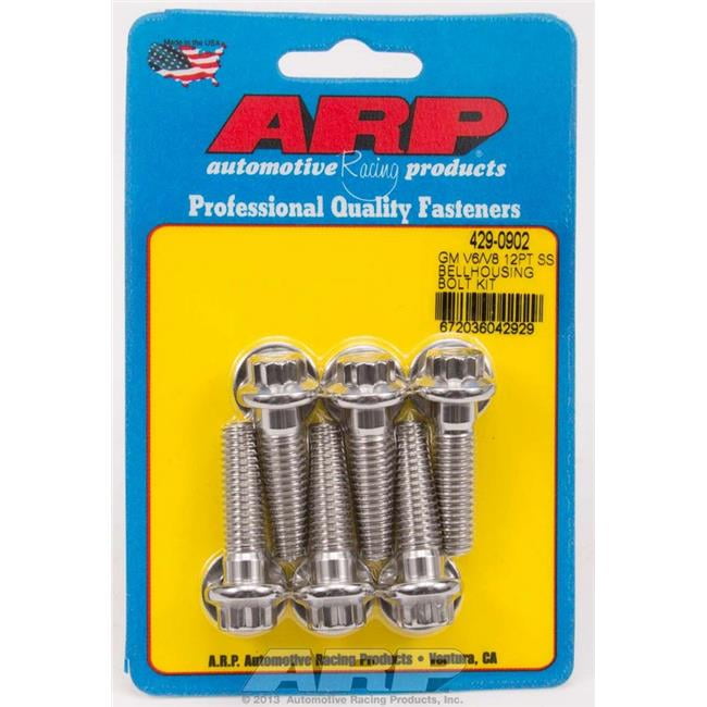 ARP S/S Bellhousing Bolt Kit - 6pt GM V6/V8 ARP S/S Bellhousing Bolt Kit - 6pt GM V6/V8