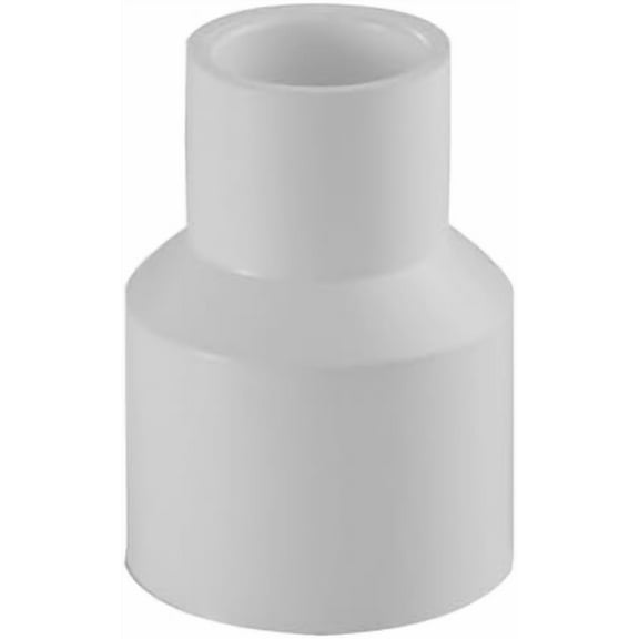 429 Series PVC Pipe Fitting - Reducing Coupling - Schedule 40 (White) - 62" (SOC x SOC) / High-Flow Capacity/Plumbing (429-528) (1 Pack)$$Plumbing & HVAC