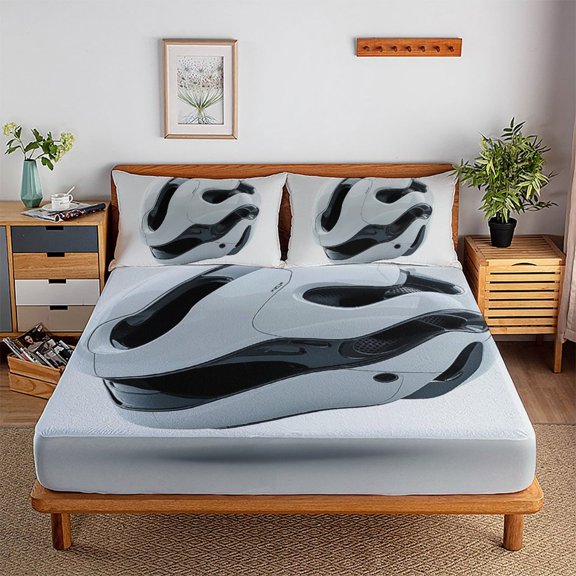 4296 3D Printed Comforter Covers Bedding Set Quilt Cover Duvet Cover 3 Pieces for Childrens And Adults Microfiber with Pillowcases with(90"x90")