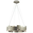 thumbnail image 1 of 42992SNLED Kichler Lighting Moderne - 100W 2 LED Round Pendant - with Contemporary inspirations - 6.75 inches tall by 26.5 inches wide-Satin Nickel, 1 of 6