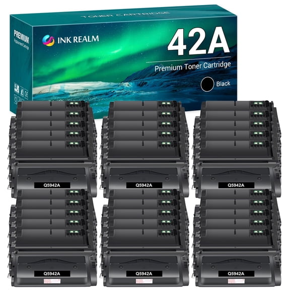 42A Q5942A Compatible Toner for HP 42A Q5942A Q1338A for HP Laserjet 4250 4200 4350 4300 4250N 4240 HP 4350N 4250TN 4250DTN 4350DTN 4350TN series Printer Ink Black, 30-Pack