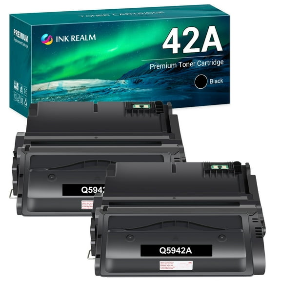 42A Q5942A Compatible Toner Replacement for HP 42A Q5942A High Yield (Black, 2-Pack)