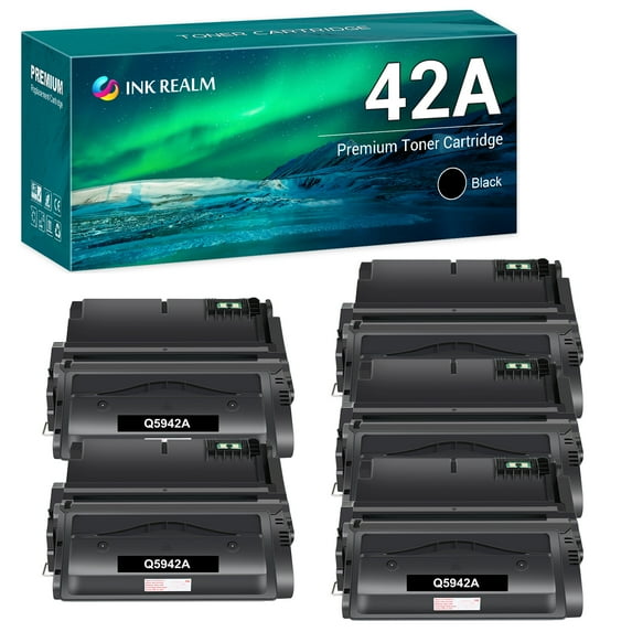 42A Q5942A Compatible Toner Replacement for HP 42A Q5942A High Yield (Black, 5-Pack)
