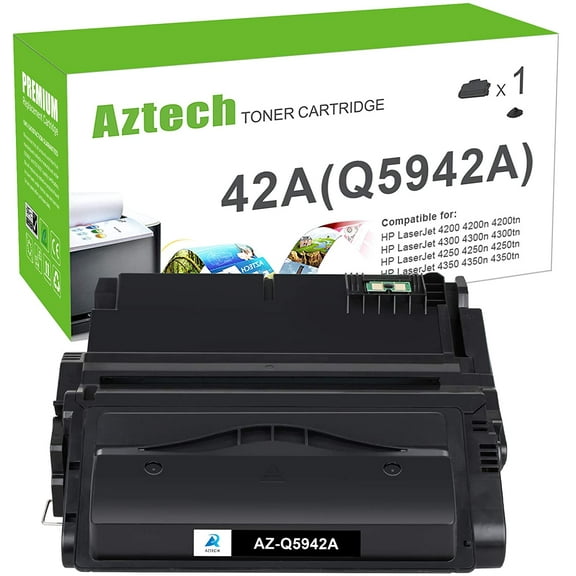 42A Toner Cartridge Compatible for HP 42A Q5942A Laserjet 4250 4200 4350 4300 4250N 4240 4350N 4250TN 4250DTN 4350DTN 4350TN Printer Ink (Black, 1-Pack)