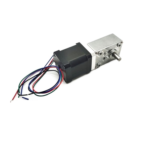 42BY 12V Stepping Geared Motors 24V DC Worm Stepper Gear Motor Self-locking Mini Gearbox Worm Reduction Speed Reducer ,Low Noise - RATIO 1-17_PACKAGE A