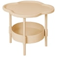 thumbnail image 1 of 42CM 2-Tier Side Table with Removable Tray - Modern End Table for Bedroom Living Room Balcony Indoor Outdoor, Compact Nightstand Easy Assembly, 1 of 5