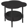 thumbnail image 1 of 42CM 2-Tier Side Table with Removable Tray - Modern End Table for Bedroom Living Room Balcony Indoor Outdoor, Compact Nightstand Easy Assembly, 1 of 5