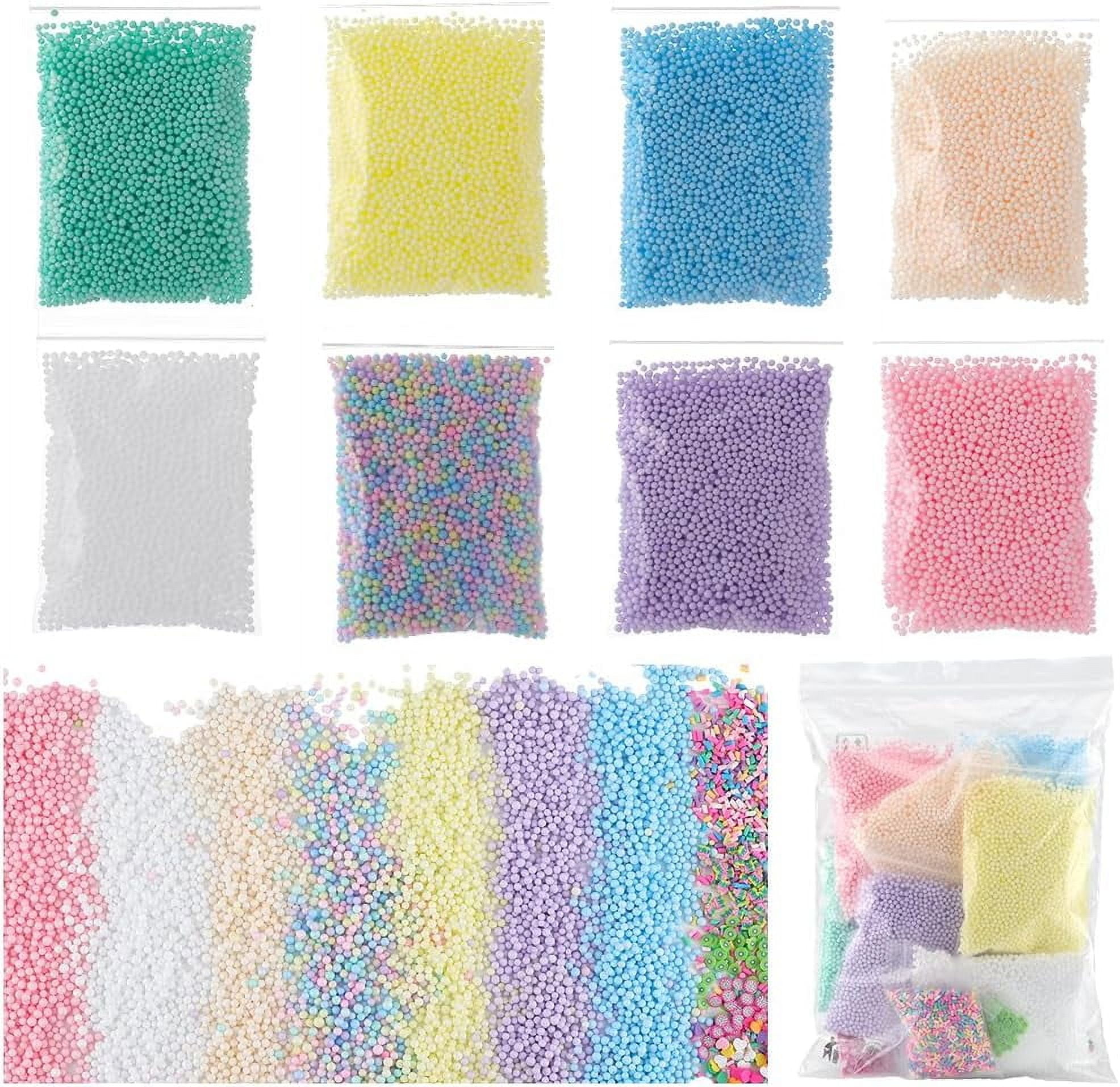 42G Small Foam Beads Bulk Mini Foam Craft Balls Colorful Assorted