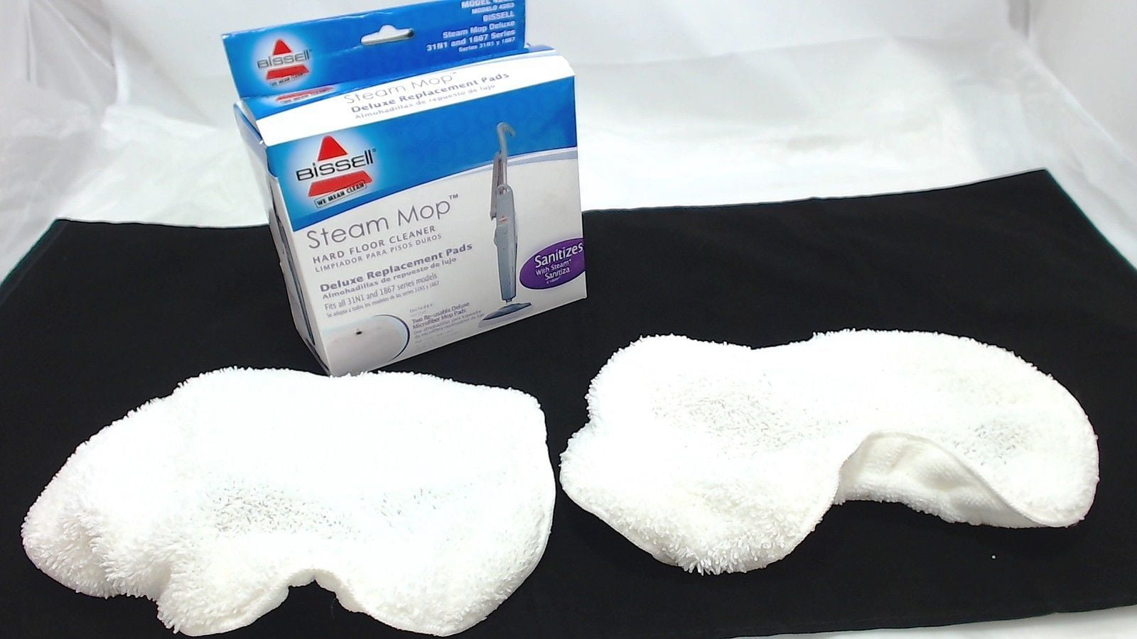 42G3, Steam Mop Deluxe Pad Kit, 2 pack fits Bissell 1867 Models