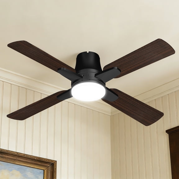 Mainstays 42 inch Hugger Ceiling Fan with LED Light and Remote