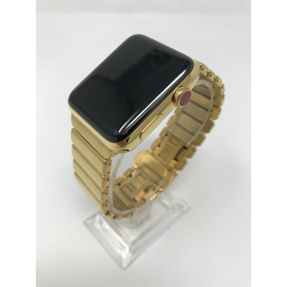 42MM Iwatch Series 3, 24K Karat Gold plated w/ Modern Link Band