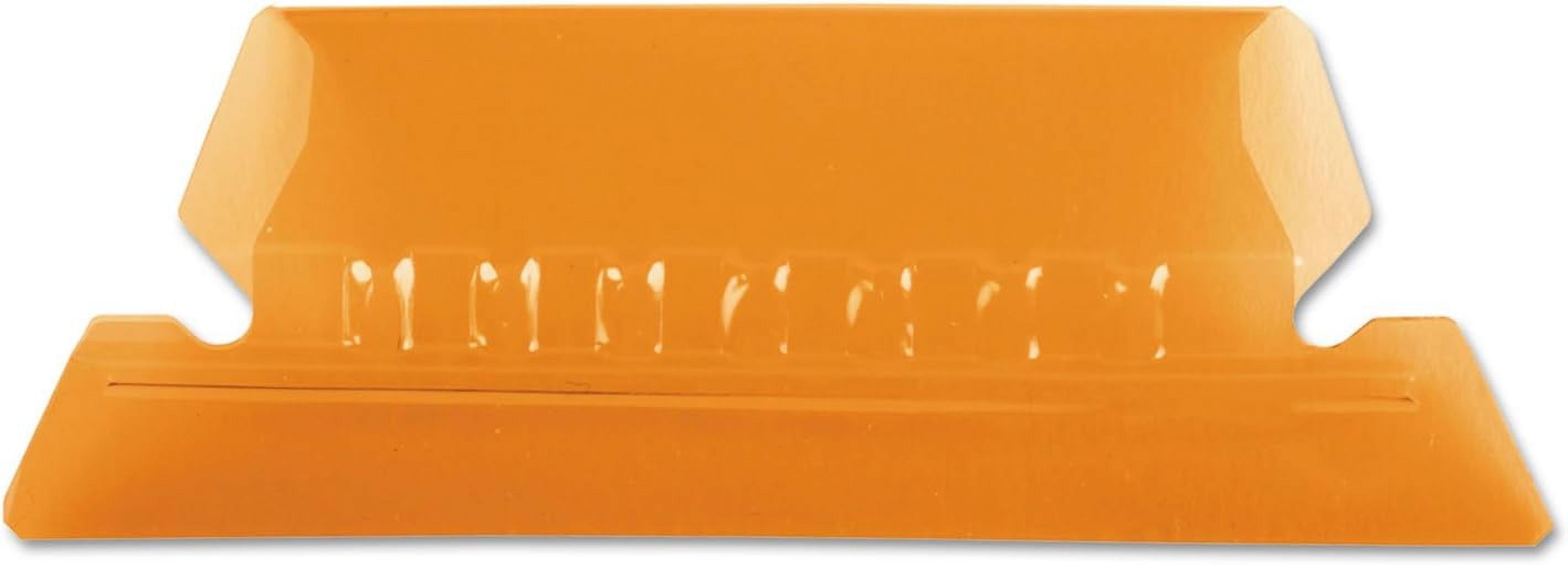 42ORA Hanging File Folder Tabs, 1/5 Tab, Two Inch, Orange Tab/White