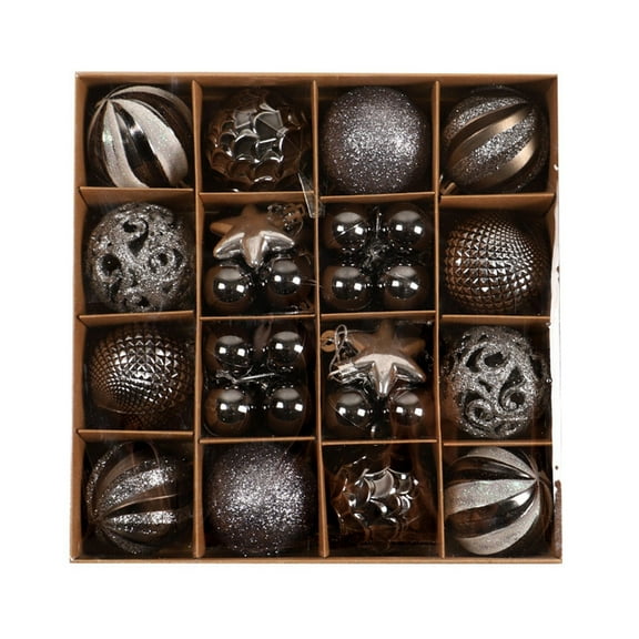 42PCS Christmas Ball Ornaments Set Shatterproof Xmas Tree Hanging Decorations Bulk for Large Christmas Trees Holiday Wreath Garland Party Festival Event Home Indoor Outdoor Decor
