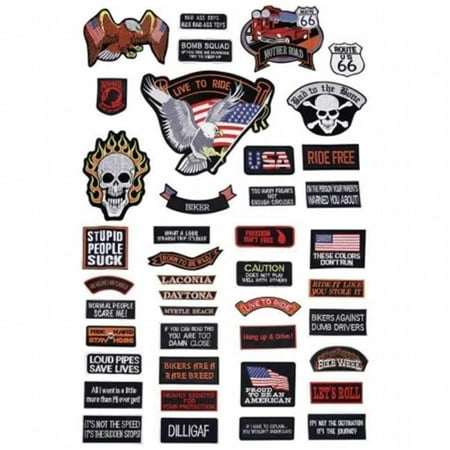 42Pc Embroidered Patch Set