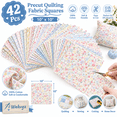 thumbnail image 1 of 42Pcs 10"x10" Quilting Fabric Squares Precuts 100% Cotton Floral Fabric Bundles for Patchwork, Sewing and DIY Crafts Style 6, 1 of 11