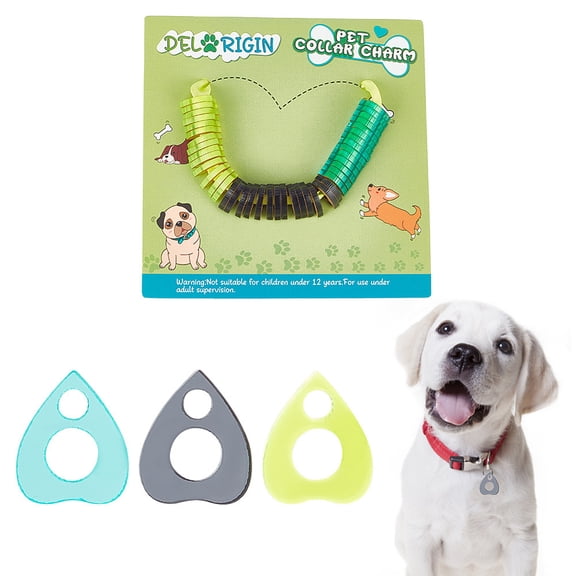 42Pcs 3 Colors Transparent Blank Acrylic Pet Dog ID Tag for Puppy Collar Charms Teardrop Mixed Color 15x12.5x3mm Hole: 3mm 14pcs/color for DIY