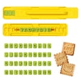 thumbnail image 1 of 42Pcs Alphabet Number Letter Cookie Stamp Set, DIY Fondant Embosser with Storage Tray, Baking Stamps for Cake, Biscuit, Clay, Personalized Baking Tools,Yellow, 1 of 8