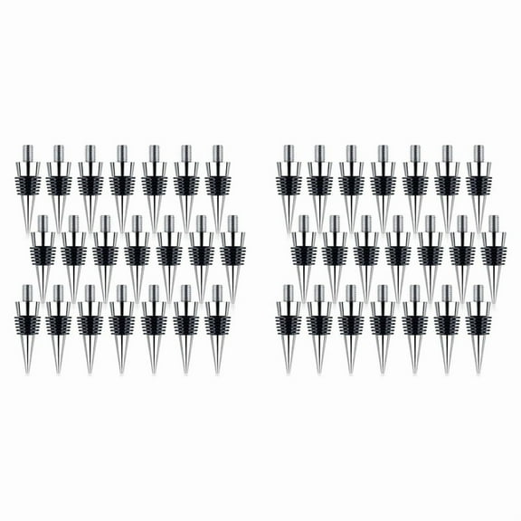 42Pcs Bottle Stopper Zinc Alloy Wine Bottle Stopper Kits Ring Wine Topper Reusable Wine Corks Bottle Stopper Inserts