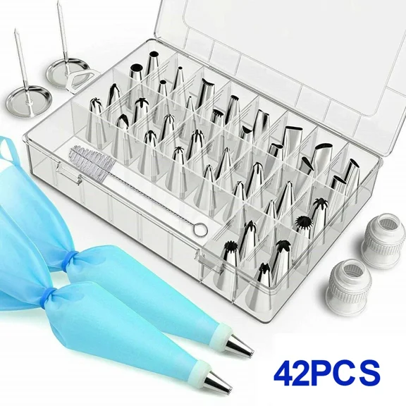 42Pcs Cake Decorating Kit Icing Piping Nozzles Pastry Tips Cake Sugarcraft Tool