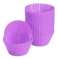 thumbnail image 1 of 42Pcs Silicone Cupcake Baking Cups, Non-Stick Muffins Liners, for Cooking Eggs, Baking Muffins Cake Mold Purple, 1 of 6