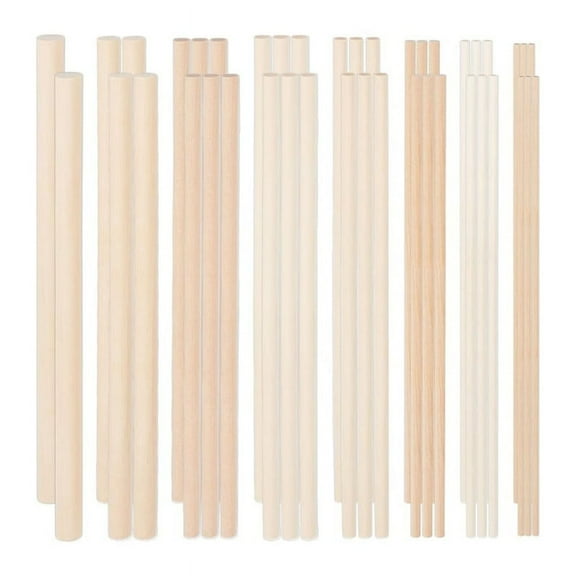 42x dowel rods-Wood Color