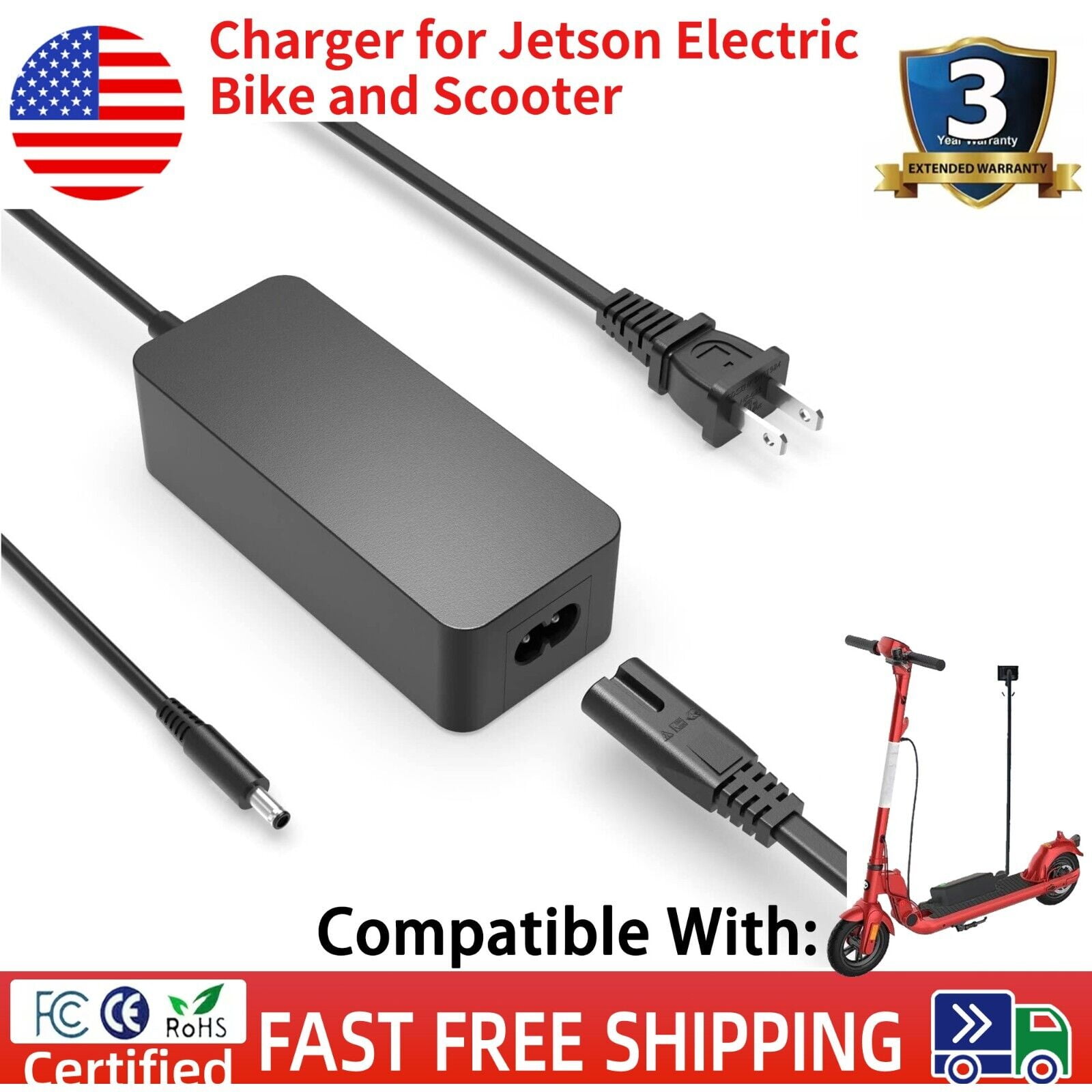 42V Adapter for Jetson Electric Bike JY-420150 for Jetson