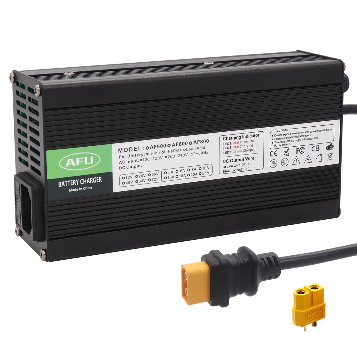 42V 10A Battery Charger for 10S 36V Lithium Battery 36V Battery Charger