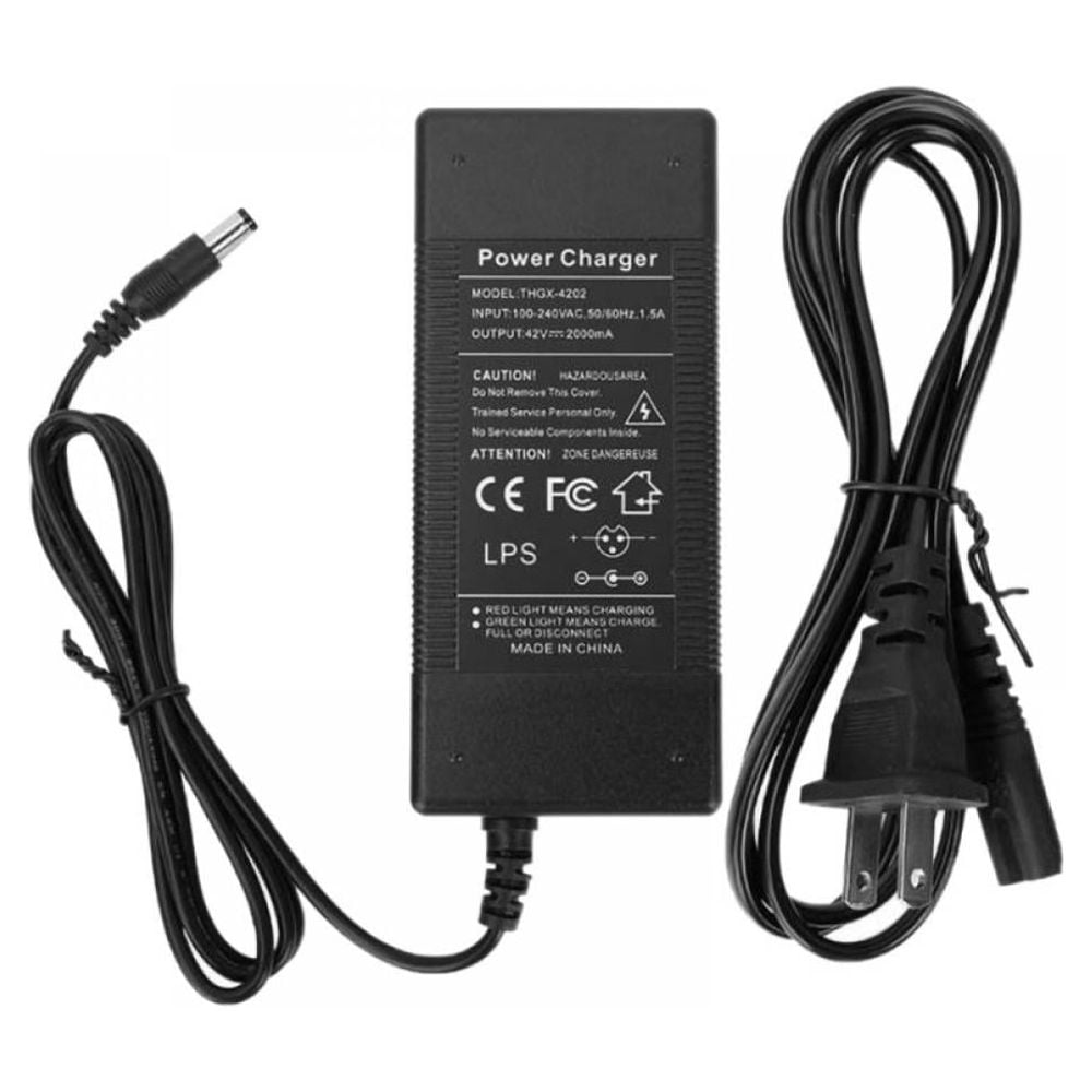 42V 2A Charger Power Fast Adapter for 36V Lithium Battery Charger for Smart  Balance Hoverboard Electric Scooter 