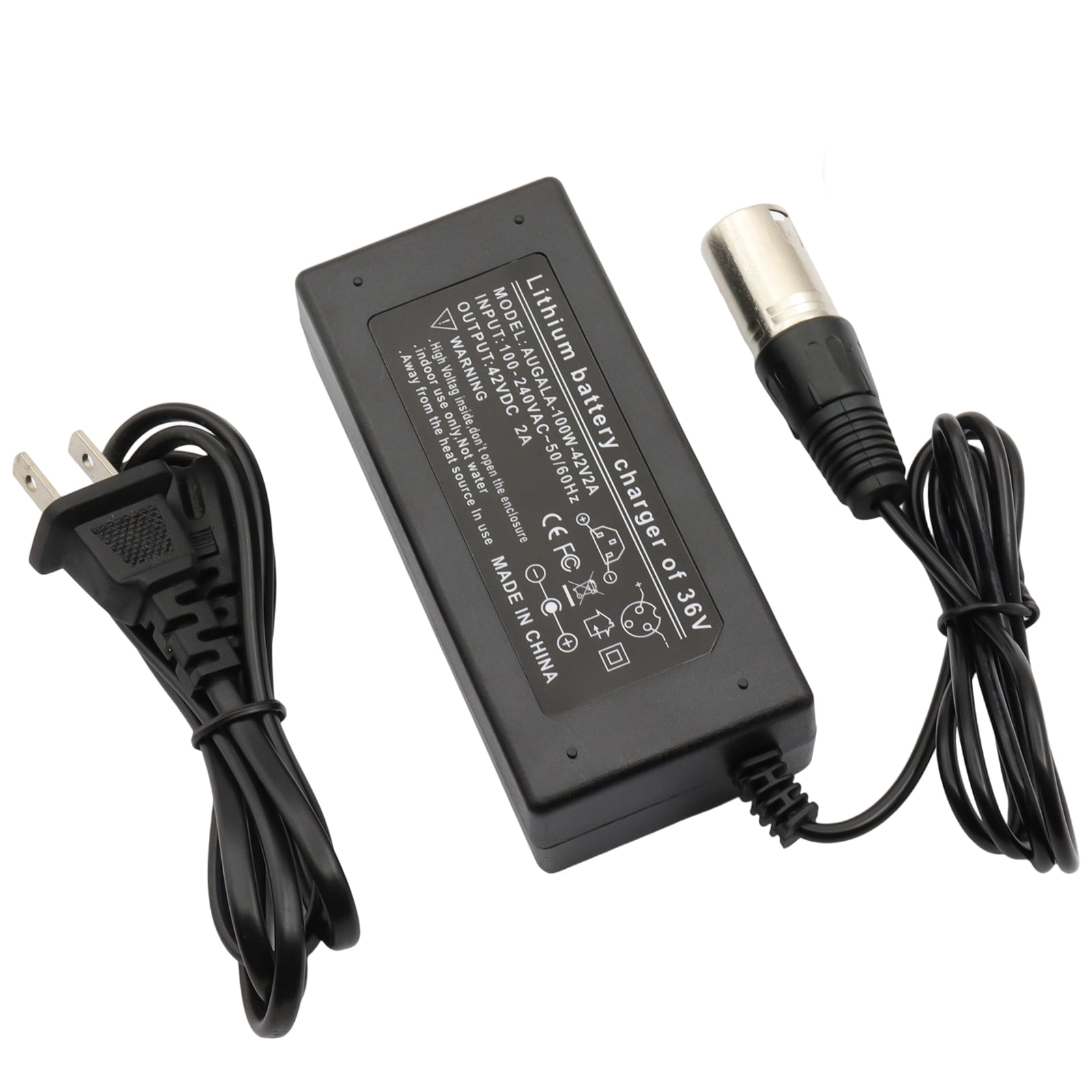 42V 2A Charger Power Supply For 36V Lithium Battery Electric Bicycle E-Bike