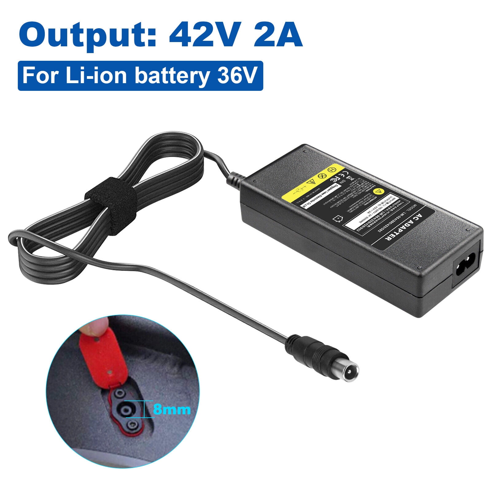 42V 2A Chargeur Battery-Charger Avec 4 Adapter-Line for