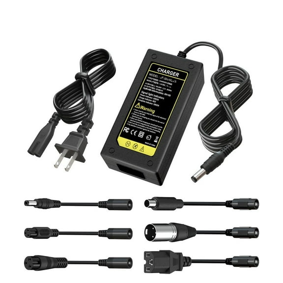 42V 2A Fast Charger for 36V Li-ion Battery, Universal 7-in-1 Replacement