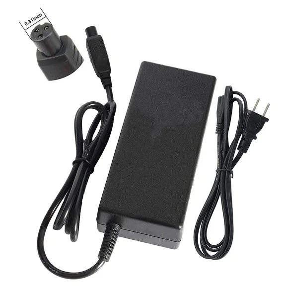 42V 2A Female 3-Pin XLR Connector, 3 Prong Inline Power Charger Cable, 0.31 in