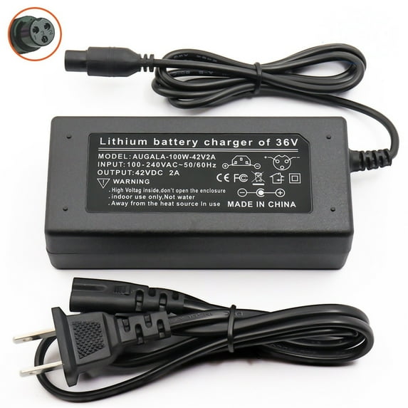 42V 2A Lithium Battery Charger for T1 T3 T6, Self Balancing Scooter,Hoverboard