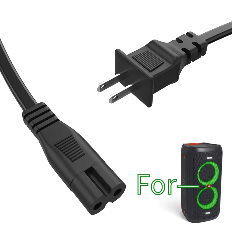 AC Power Cord for JBL PartyBox 100 200 300 310 710 1000 Portable