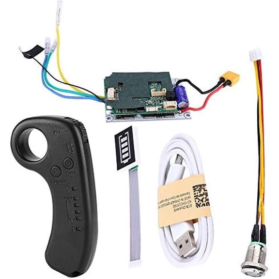 42V Electric Skateboard Controller Remote,Mini Remote Controller Receiver for Electric Skateboard Control Single Drive ESC Substitute Control Mainboard with Remote Electric Skateboard Esc Kit