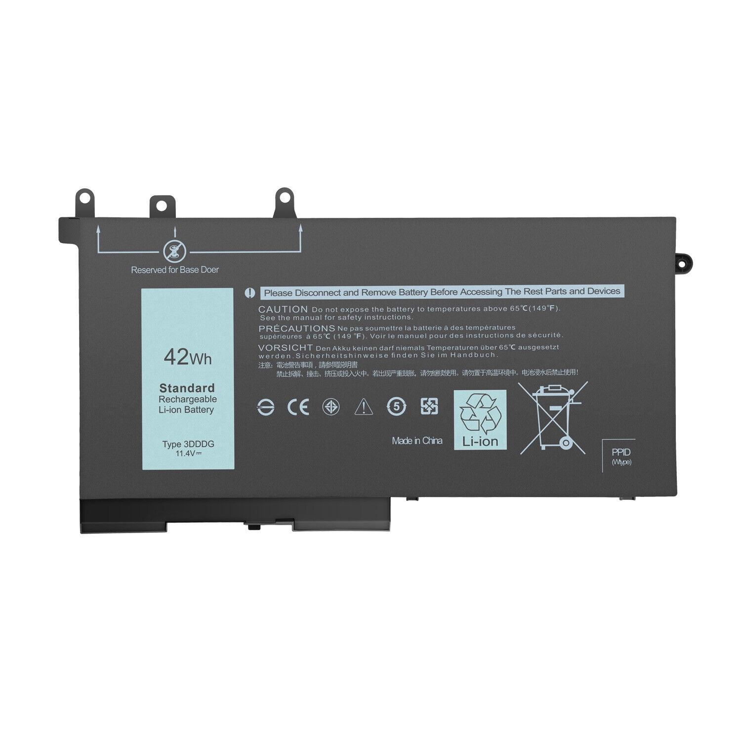SEAO91 42Wh Replacement Battery For Dell Latitude (3DDDG) - 11.4V Li-Ion